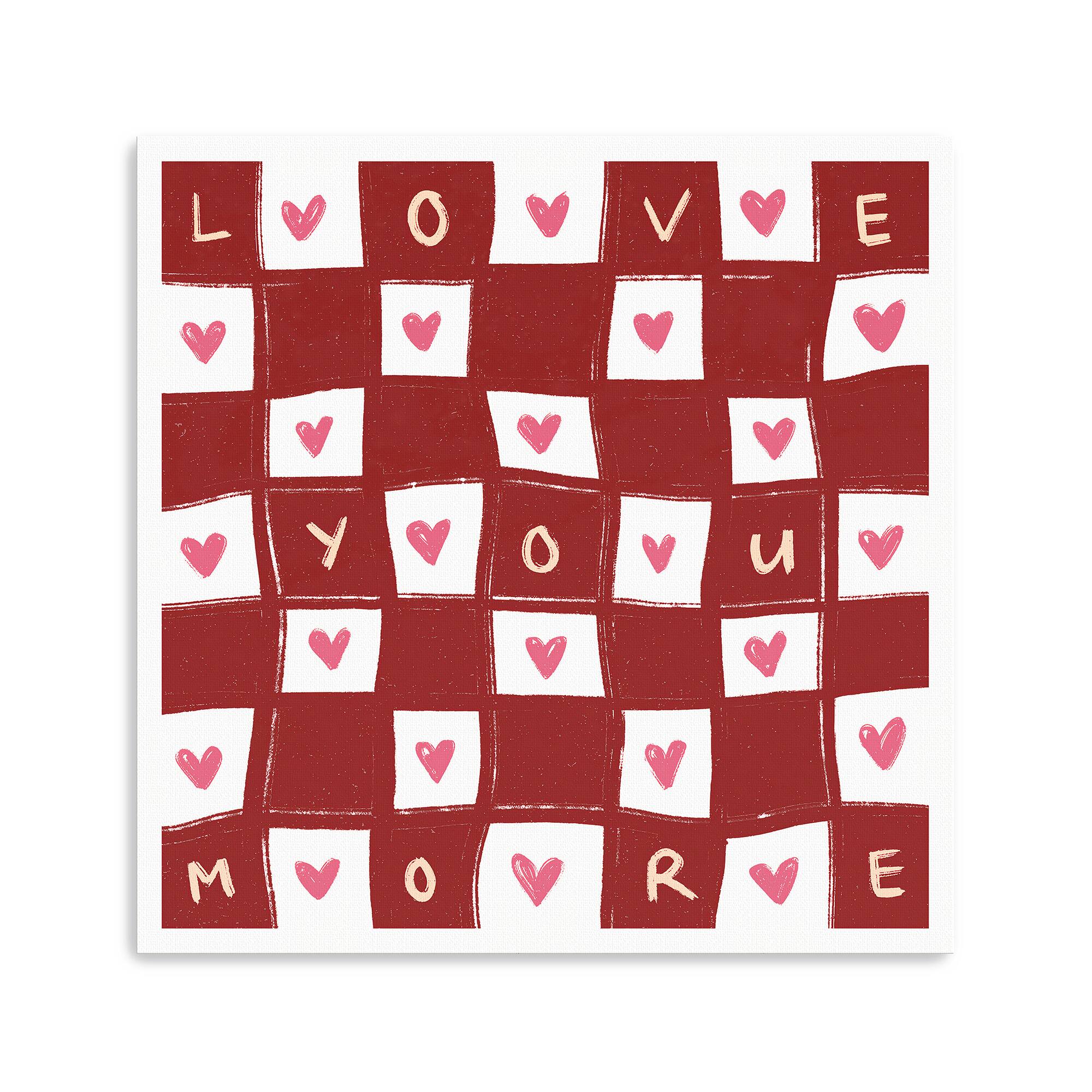Love U More Canvas Giclée Art